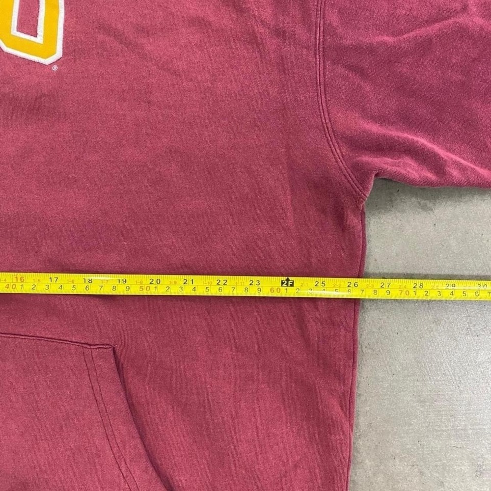 Vintage 90s Arizona State University Sun Devils Sparky Burgundy Hoodie Size XL - Picture 5 of 7